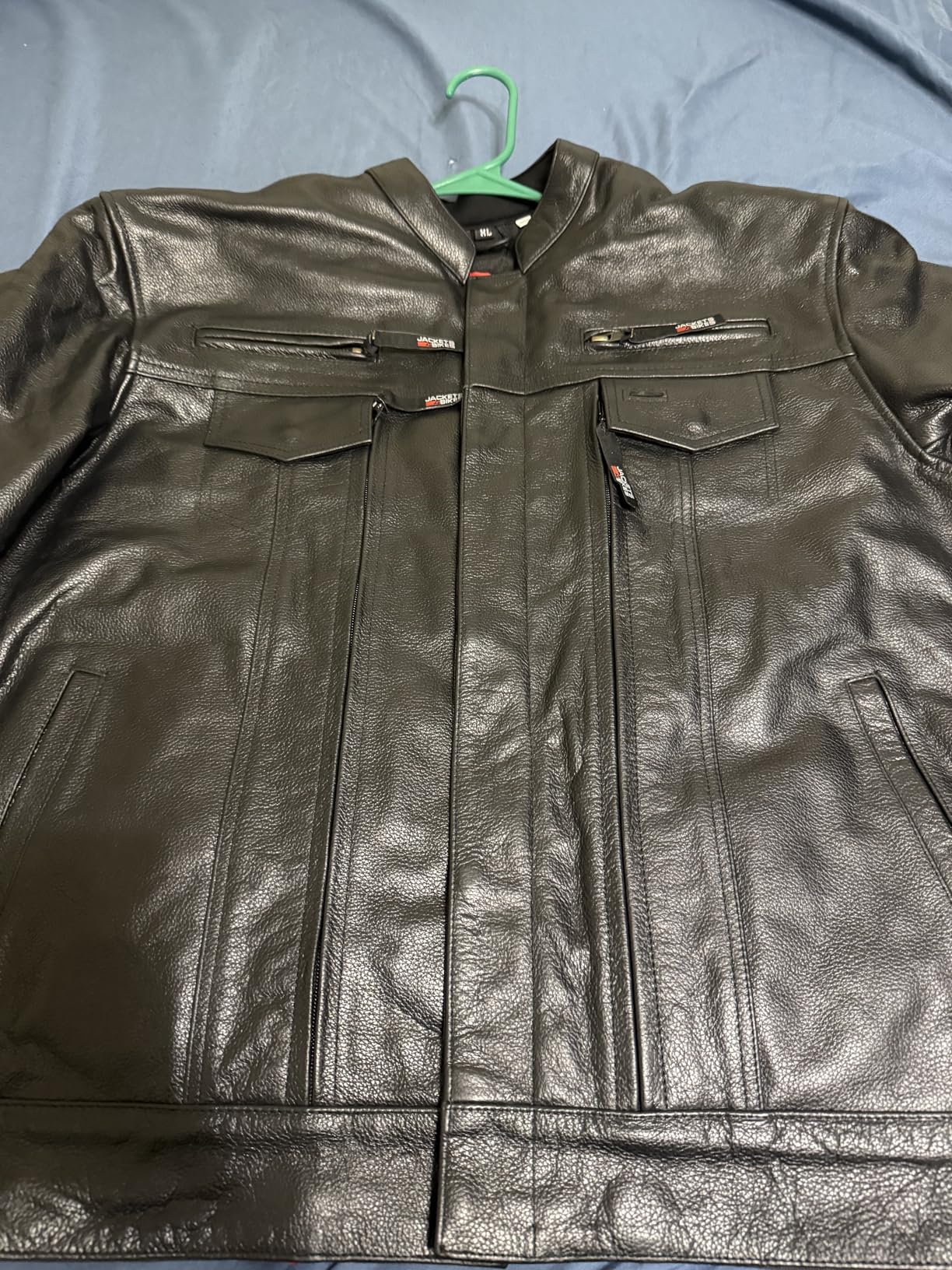 COMMUTER Men's Motorcycle Jacket, Premium Buffalo Leather, CE Armor - Ventilation, Utility Pockets, Cruiser Biker customer photo 2