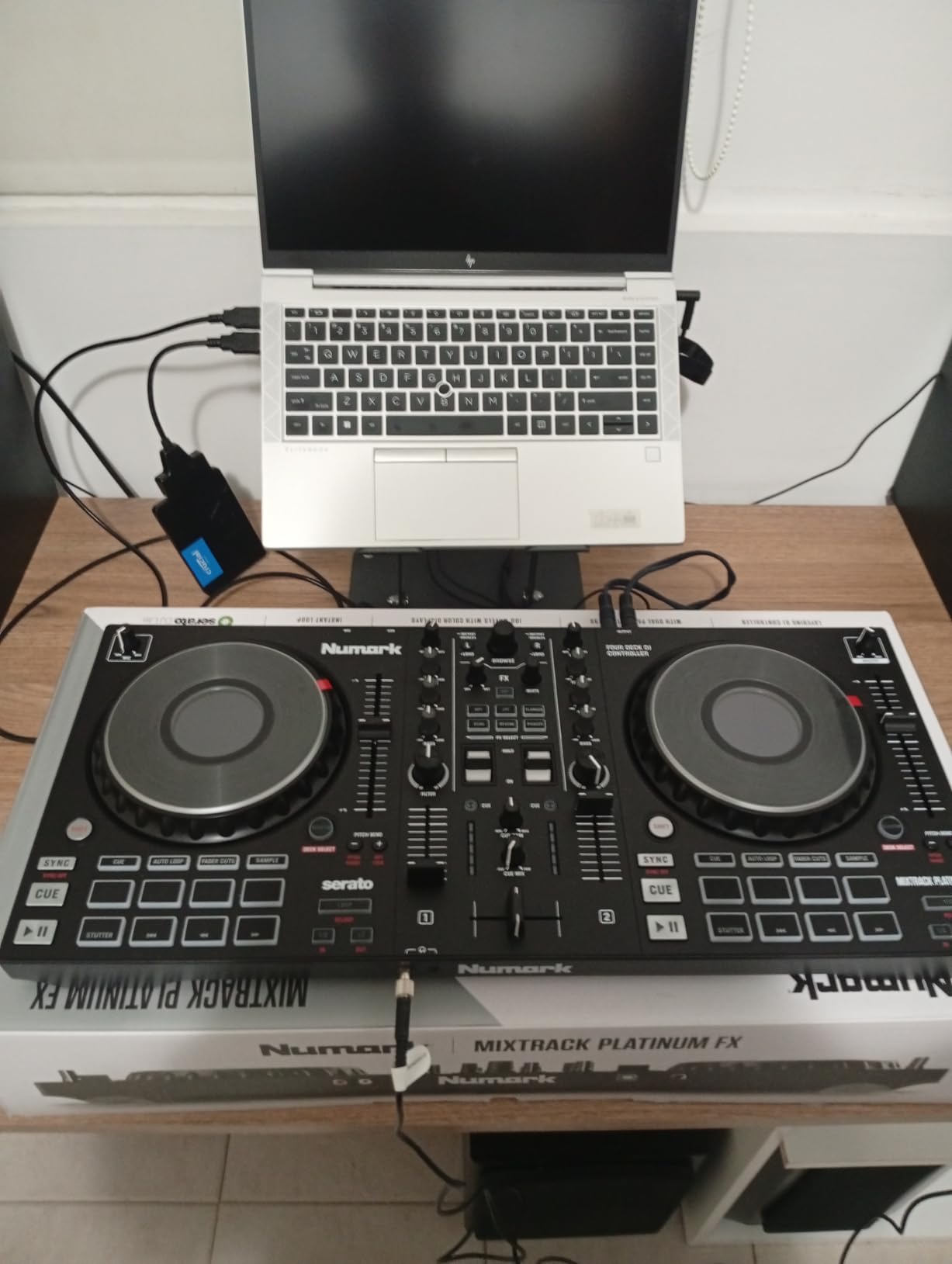 Numark Mixtrack Platinum FX DJ Controller | 4-Decks, 3-Band EQ DJ Mixer, Jog Wheel Displays, 16 Pads customer photo 2