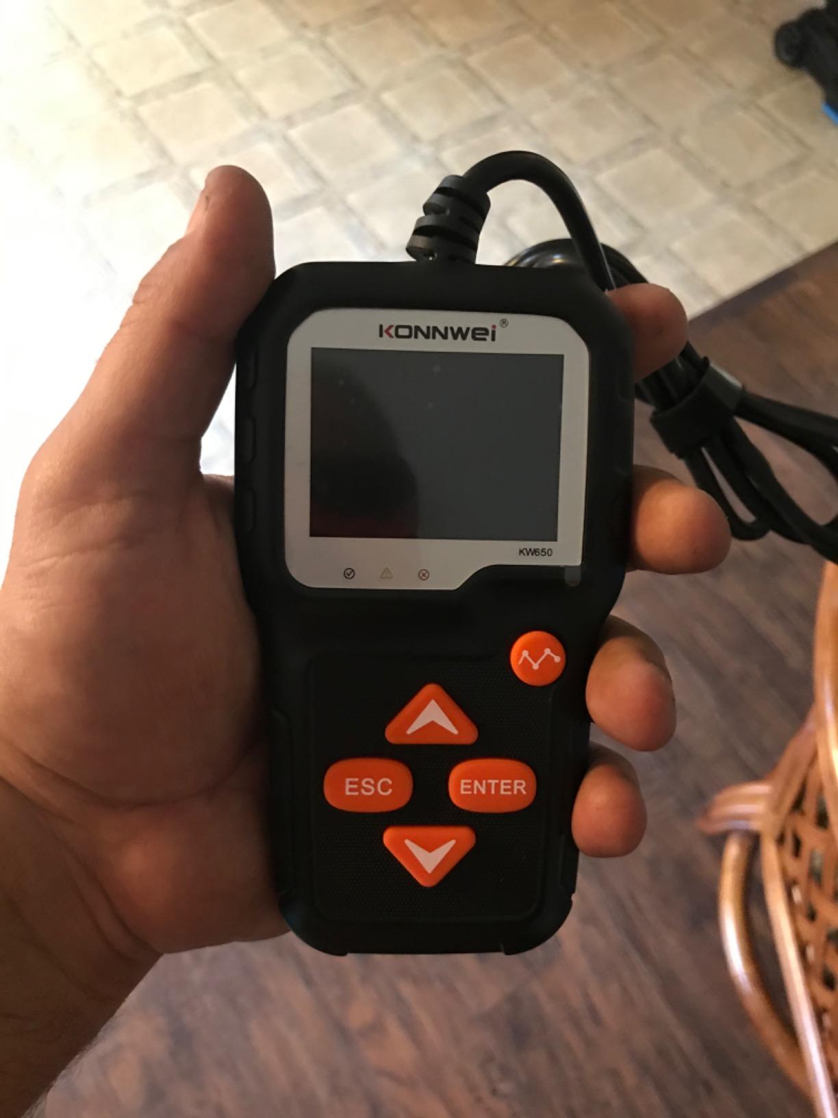 KONNWEI KW650 6V 12V Car Battery Tester, 100-2000 CCA Battery Load Tester Automotive Battery and Alternator Tester for Vehicles/Marine/Motorcycle/Lawn Mower customer photo 1