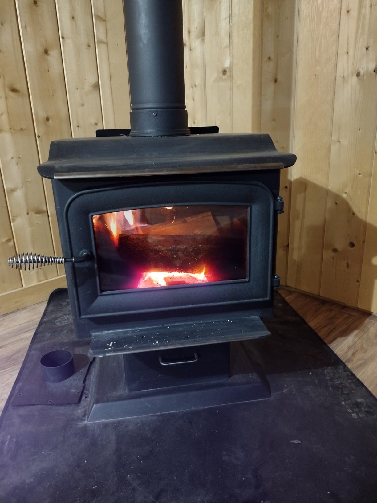 Wood Burning Stove, Heats 1,200 Sq ft, EPA Certified AW1120E-P, Black customer photo 1