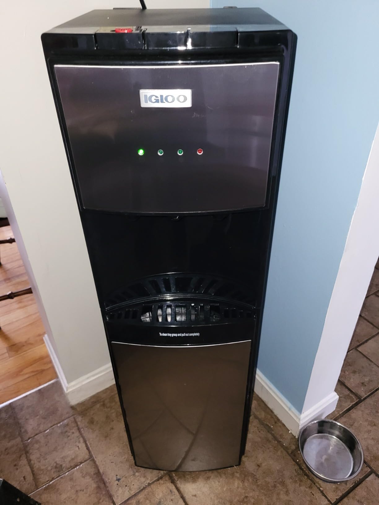 Igloo Bottom Loading Water Cooler - Hot, Cold, & Room Temperature Dispenser - Stainless Steel, Holds 3 & 5 Gallon Jugs, Child Safety Lock customer photo 2