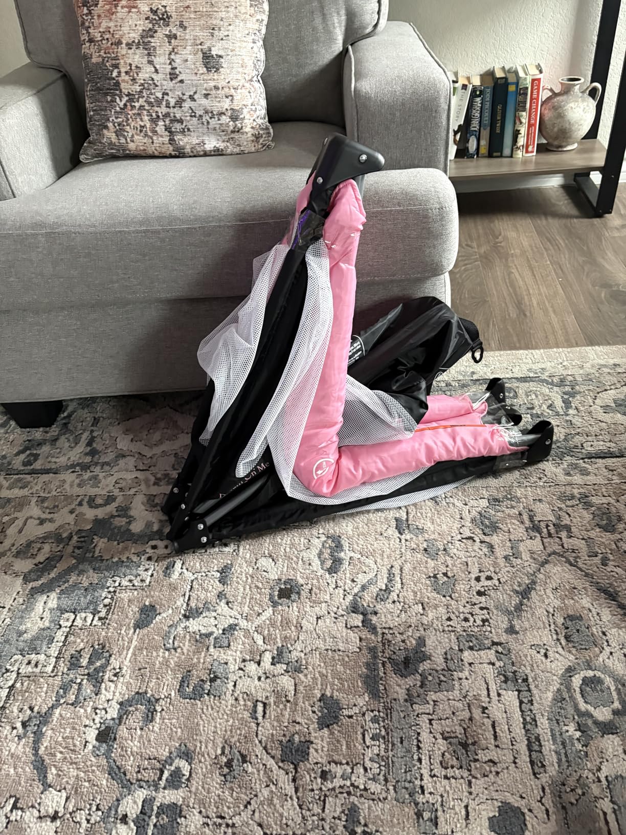 Dream On Me Nest Portable Playard in Black with Carrybag an Shoulder Strap, Lightweight, Packable and Easy Setup Baby Playard, Breathable Mesh Sides and Soft Fabric - Comes with a Removable Padded Mat customer photo 2