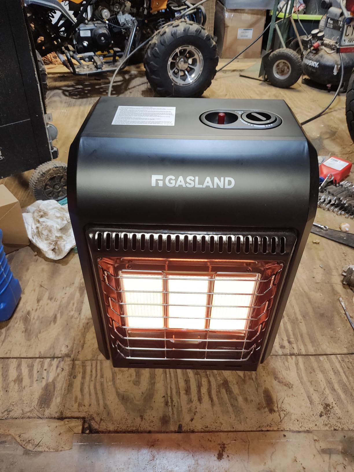 Gasland MHA18BN Propane Radiant heater, 18,000 BTU Warm Area up to 450 sq. ft, Portable LP Gas Heater for Garages, Workshops and Construction Sites, Ultra Quiet Propane Heater with LP Regulator Hose customer photo 2