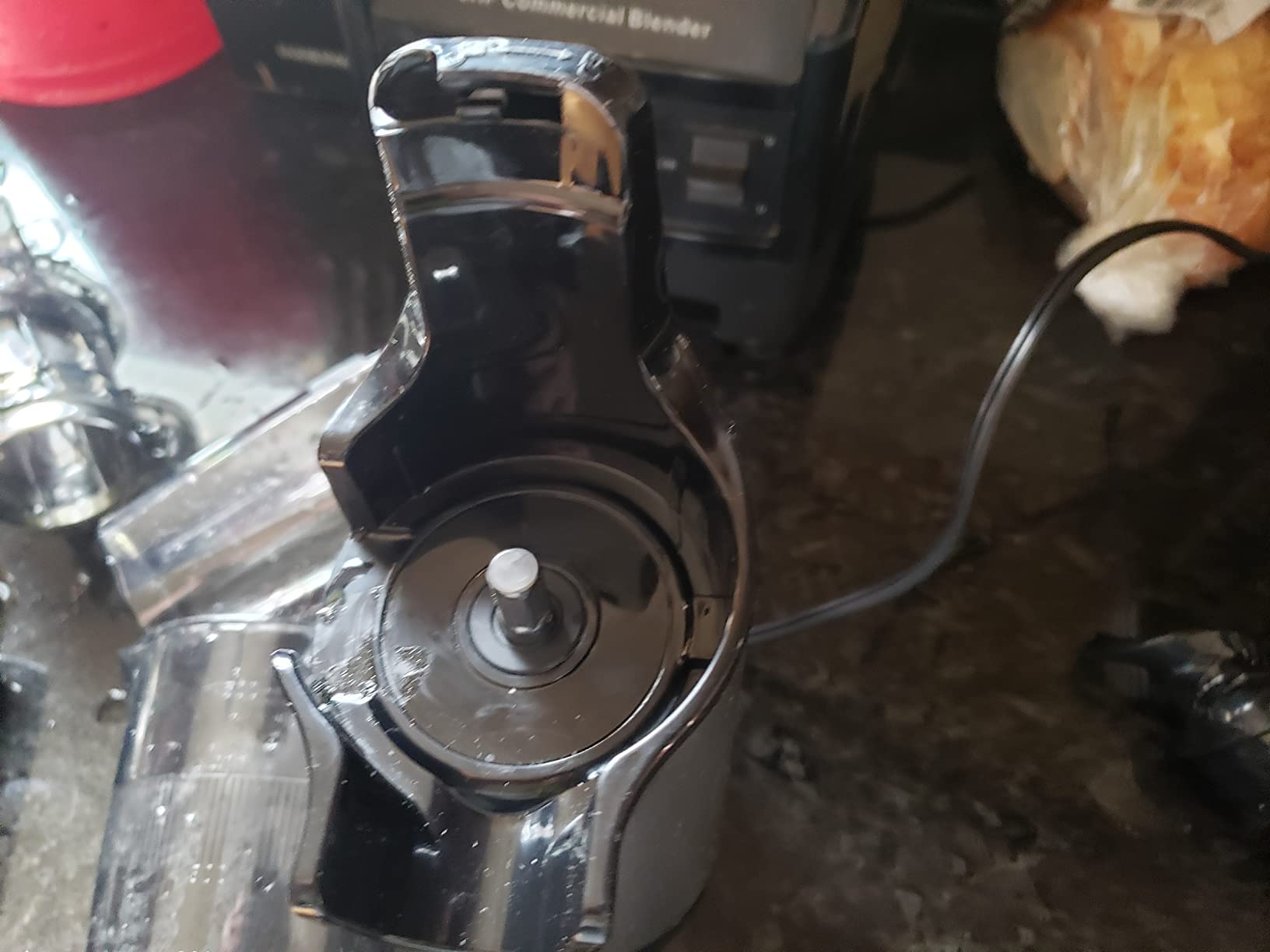 Dash Deluxe Compact Cold Press Juicer - Slow Masticating Juicer Machine for Fruits and Vegetables with Frozen Attachment - Easy to Clean Juice Press for Home Countertops - Graphite customer photo 2