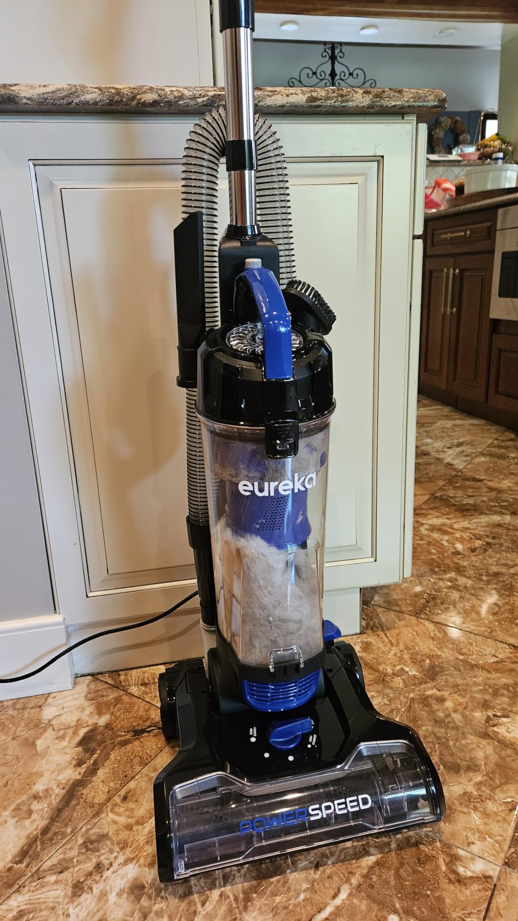 Eureka Lightweight Powerful Upright Vacuum Cleaner for Carpet and Hard Floor, PowerSpeed, New Model, Blue,black/New Model customer photo 1