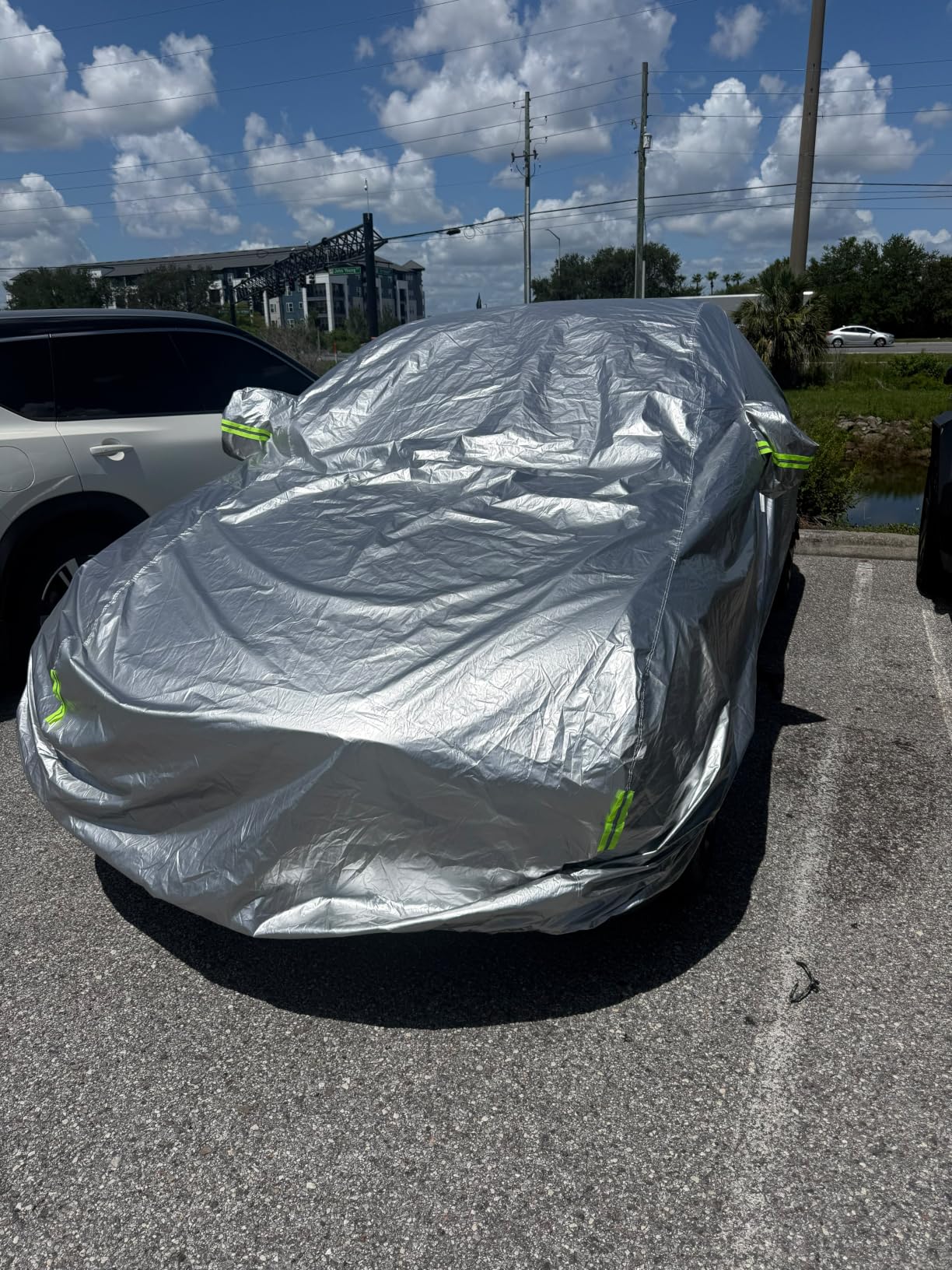 SUV Waterproof Car Cover All Weather - UV/Hail Protection, Snowproof Full Cover, Universal Fit SUV Up to 190 inches customer photo 2
