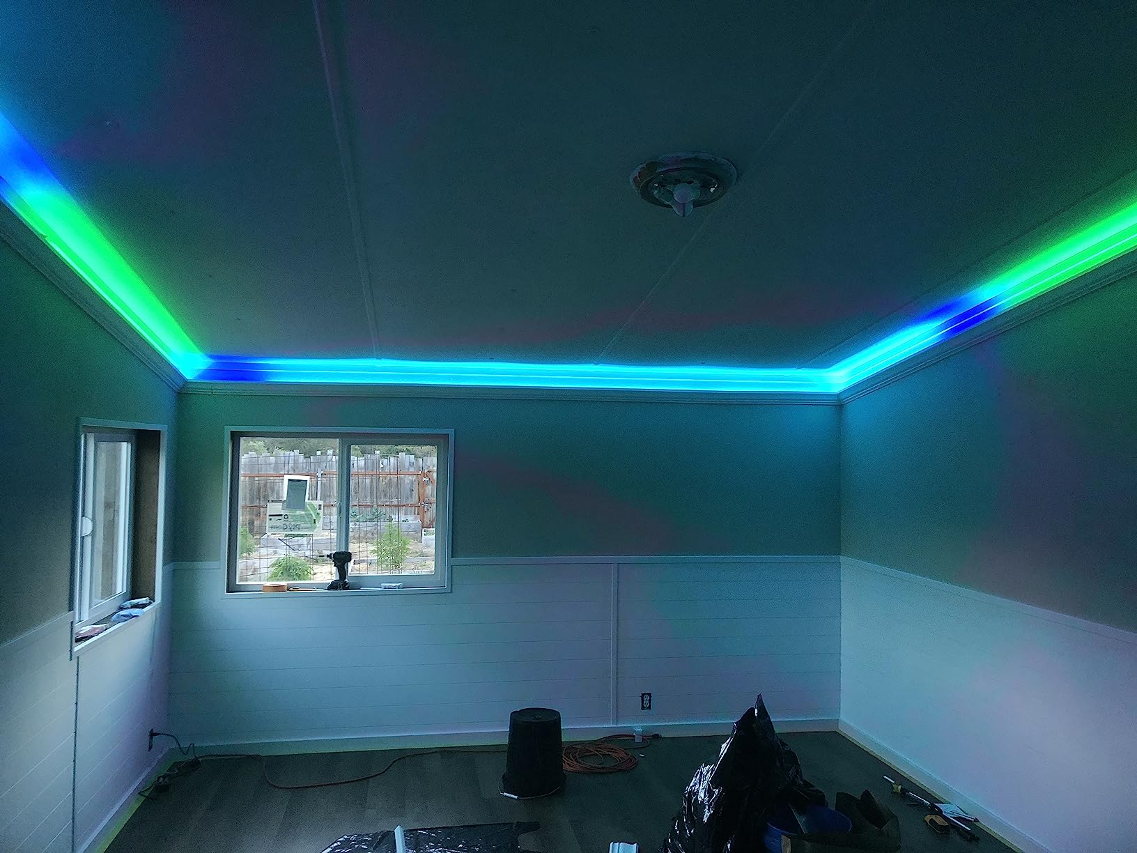 Govee 65.6ft RGBIC LED Strip Lights, Work with Alexa and Google Assistant, APP WIFI Control, DIY Segmented Color, 64 Scene Modes, 16 Million Colors, Music Sync, LED Lights for Bedroom (2 X 32.8ft) customer photo 2
