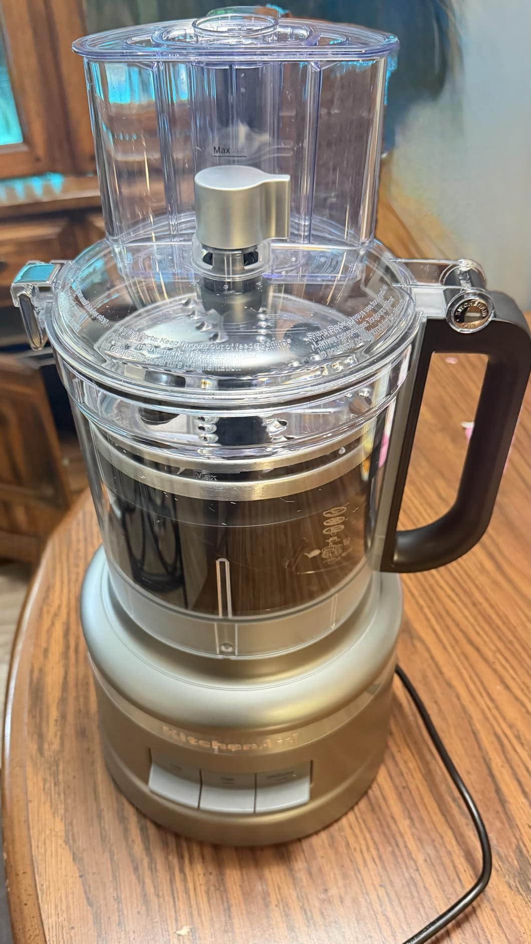 KitchenAid 13-Cup Food Processor, KFP1318, Contour Silver | All-in-One Storage Solution, Chop, Shred, Knead and Mix. Adjust Slicing Thickness, 3-in-1 Feed Tube, Storage Caddy customer photo 1