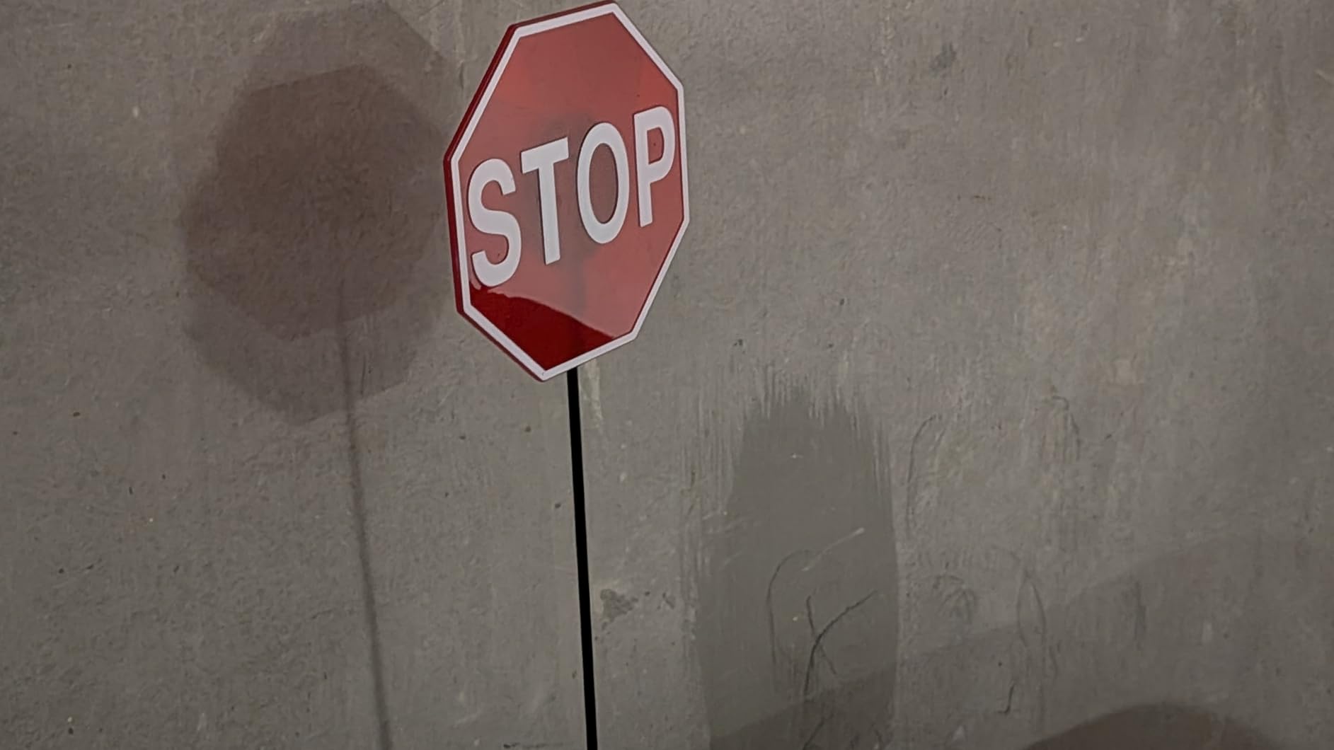 Securityman Garage Parking Aid with LED Stop Sign [Upgraded Base] - Large 7