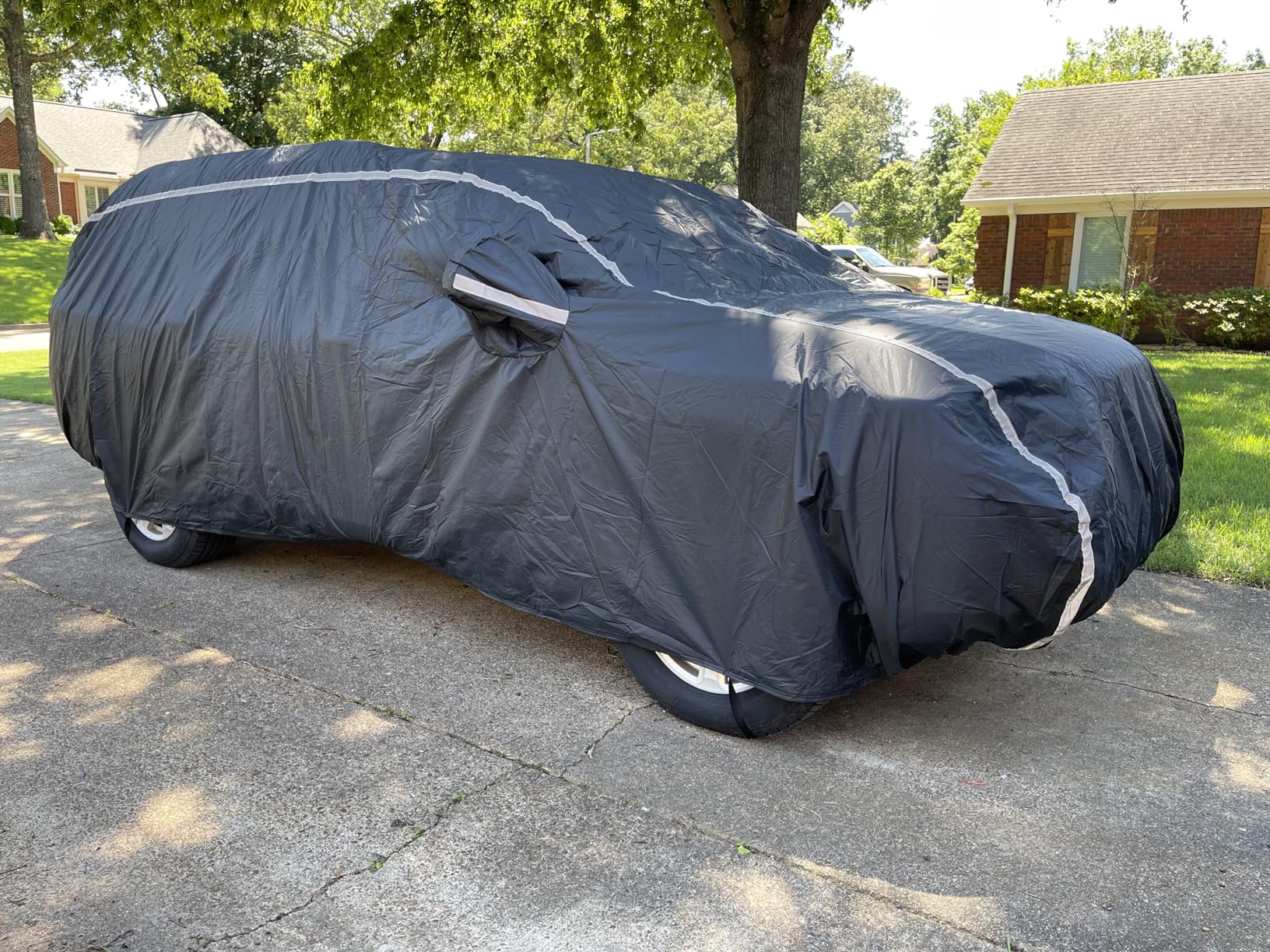 Coverado SUV Car Cover Waterproof All Weather with Zipper Door, Cotton Backing, Hail Protection customer photo 1