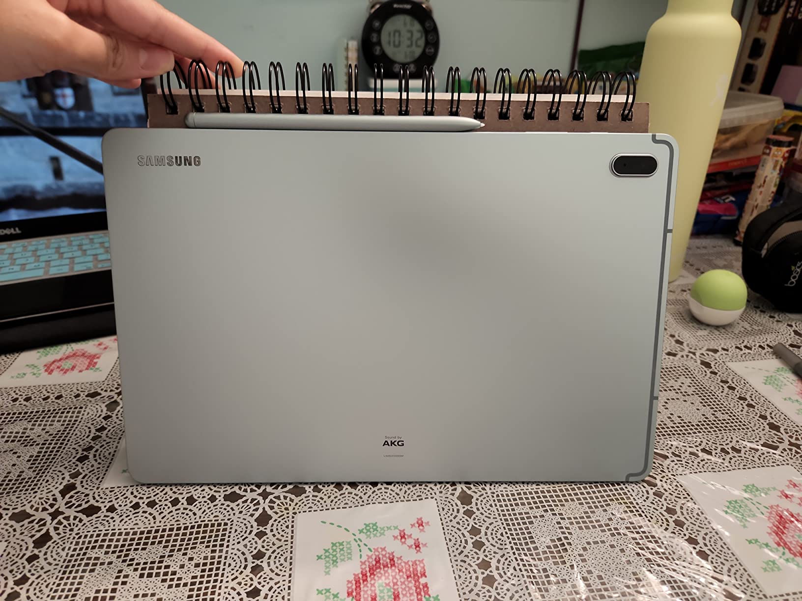 SAMSUNG Galaxy Tab S7 FE 12.4 inch 256GB WiFi Android Tablet, Large Screen, S Pen Included, Multi Device Connectivity, Long Lasting Battery, US Version, 2021, Mystic Green customer photo 1
