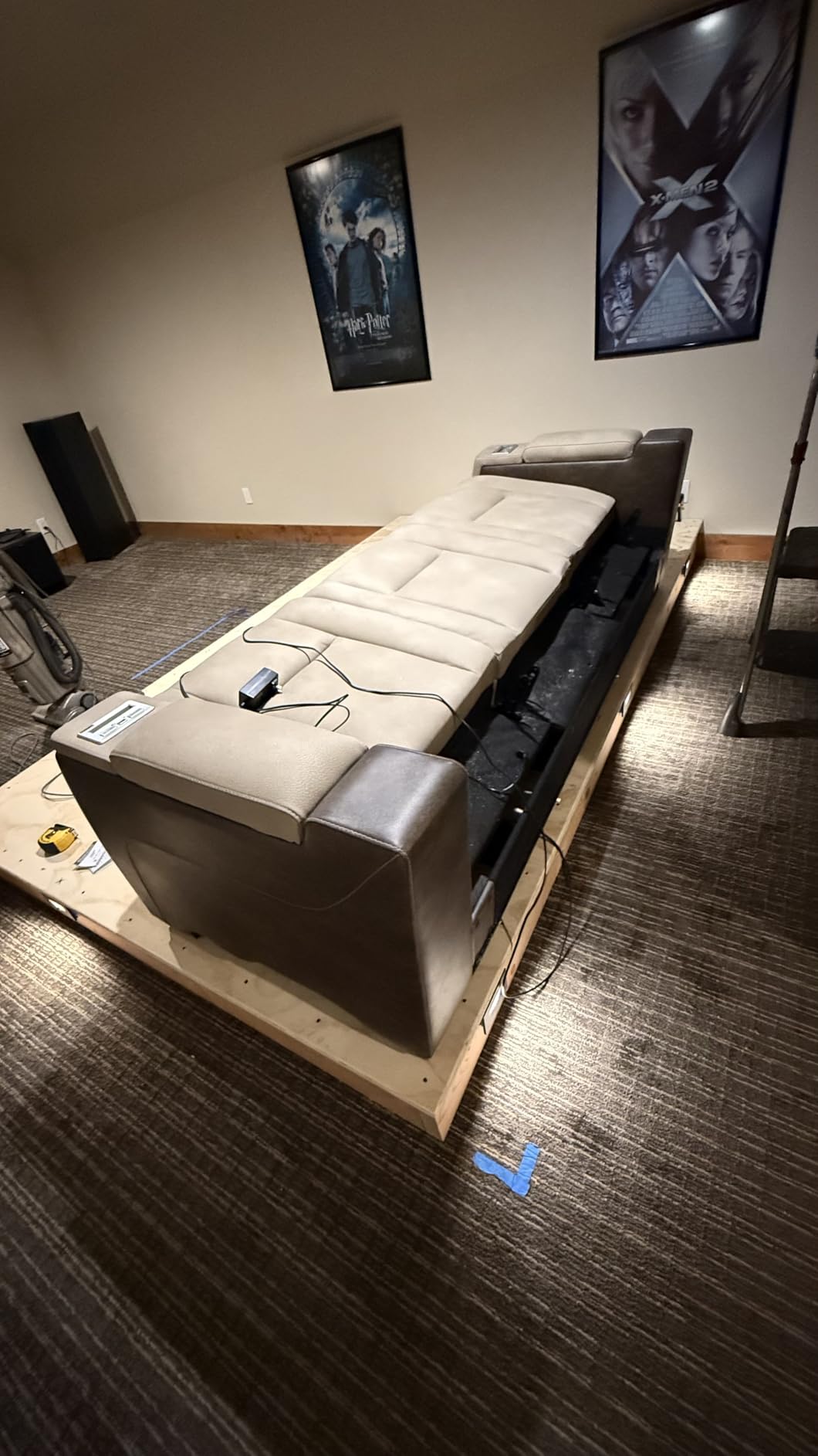 Signature Design by Ashley Next-Gen DuraPella Power Reclining Sofa, Sand | Zero gravity reclining couch, Water-repellent polyester and PU faux leather, Living room use, Medium plush foam customer photo 1
