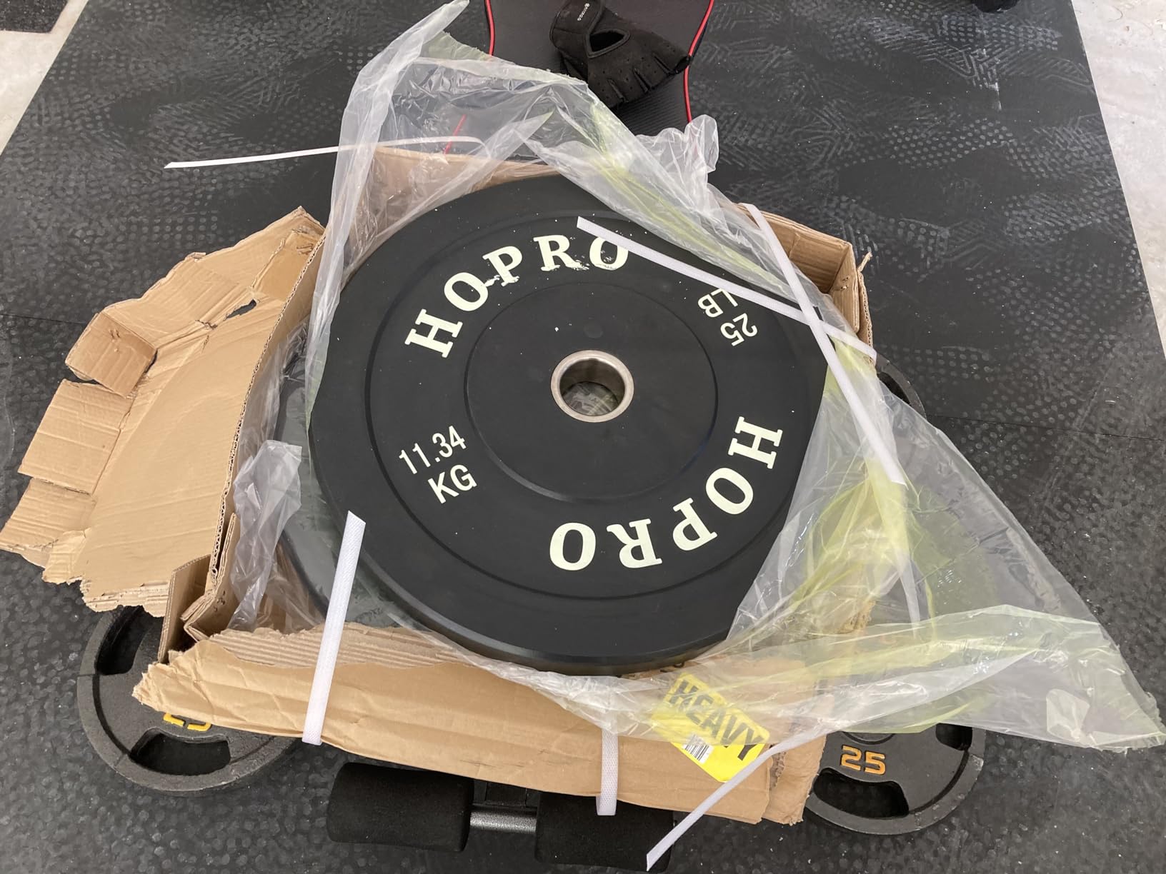 BalanceFrom Fitvids Color Coded Olympic Bumper Plate Weight Plate with Steel Hub, Pairs or Sets customer photo 1