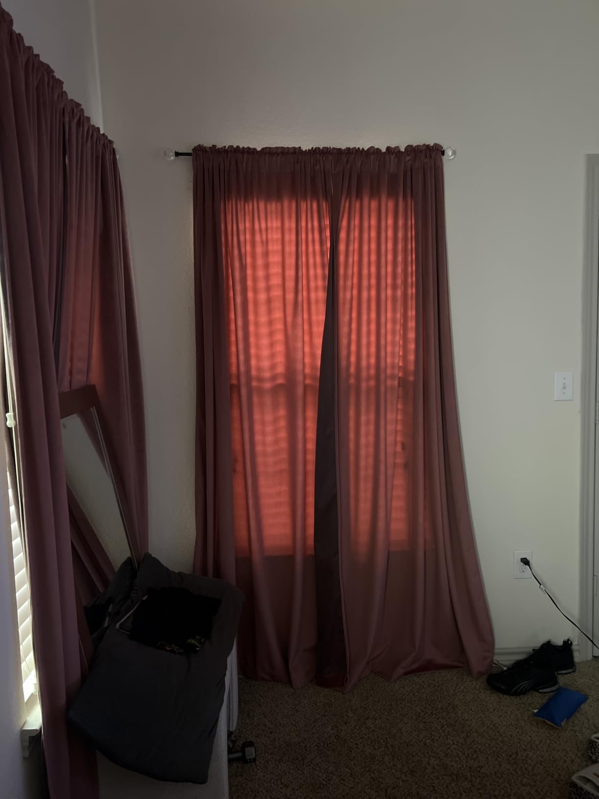 MIULEE Dusty Rose Pink Blackout Velvet Curtains Drapes 84 Inch Long 52x84 | Luxurious Bedroom Living Room Decor, Room Darkening, Thermal Insulated, Rod Pocket Design, Super Soft Fabric customer photo 1