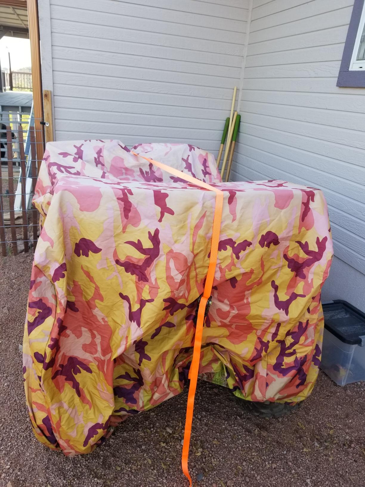 XYZCTEM ATV Cover Waterproof Heavy Duty 4 Wheeler Cover | Protects ATV from Snow Rain Sun Dust, Compatible with Can-am, Suzuki, Kawasaki, Honda, Yamaha, Polaris (Camo, 82 inch) customer photo 1