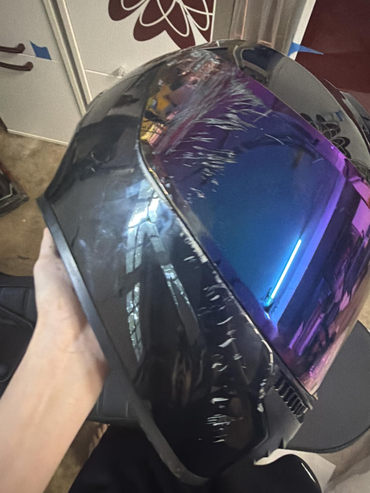 Full Face Motorcycle Helmets for Adults Men and Women DOT Street Bike Racing Helmet with Tinted Visor Model MD-813 customer photo 1