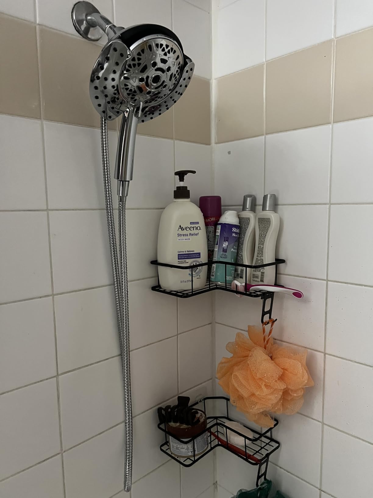 2 in 1 Shower Head with Handheld Combo High Pressure Silver 1.8 GPM | 7.2