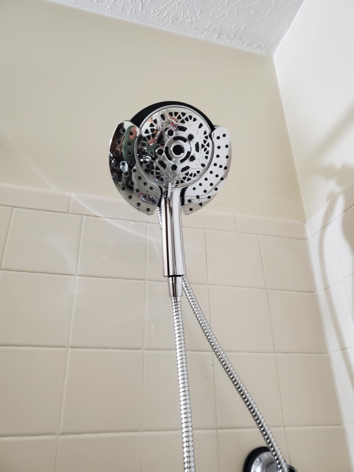 2 in 1 Shower Head with Handheld Combo High Pressure Silver 1.8 GPM | 7.2