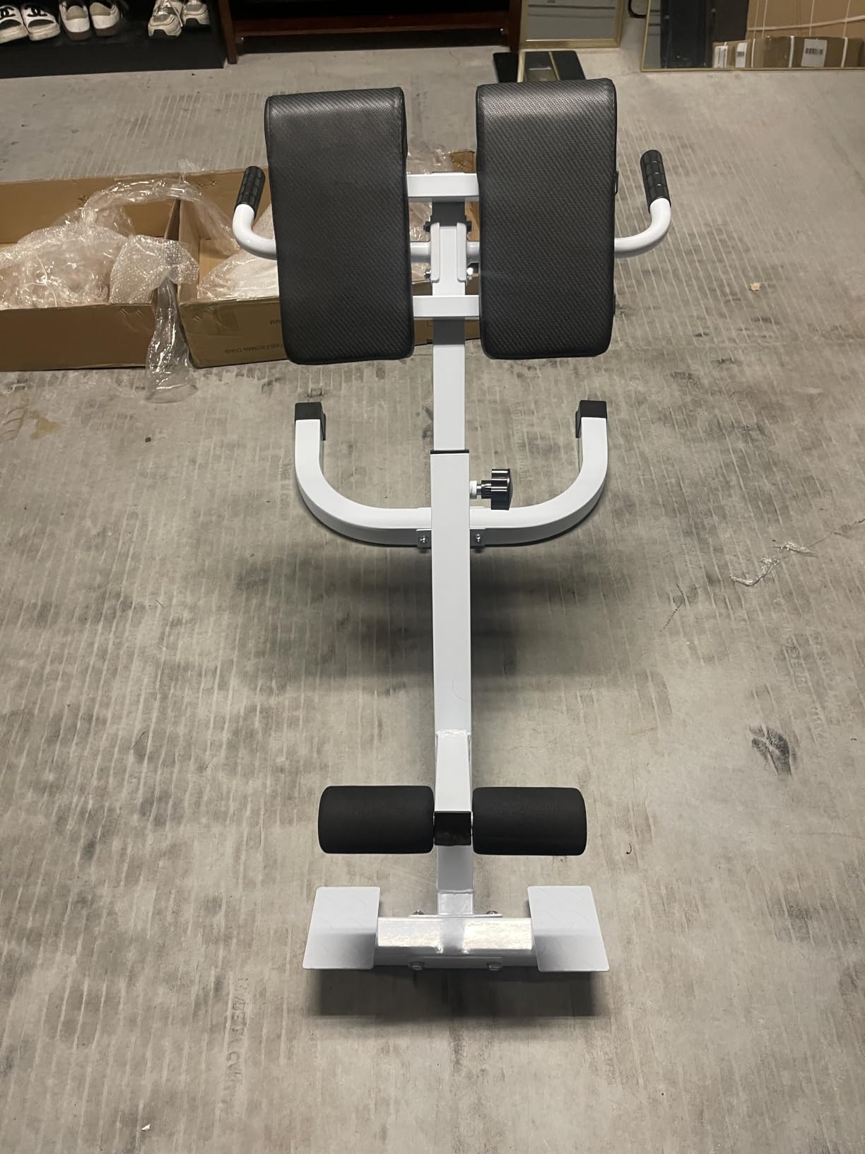 Roman Chair Back Extender - Angle & Height Dual Adjustable Hyperextension Bench for Home Gym customer photo 2