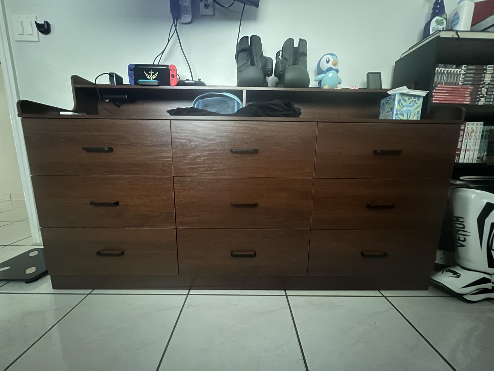 Bigbiglife Dresser for Bedroom, 6 Drawer Double Dresser, Modern Chest of Drawers with Deep Drawers, TV Stand Large Storage Organizer (Light Oak) customer photo 2