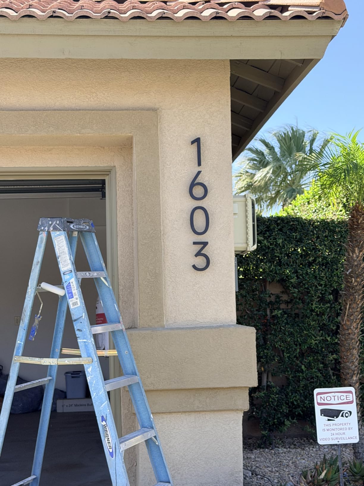 Black House Numbers for Outside Address Number, 7 Inch Modern Metal House Number, 3D Effect Large Floating Door Numbers customer photo 1