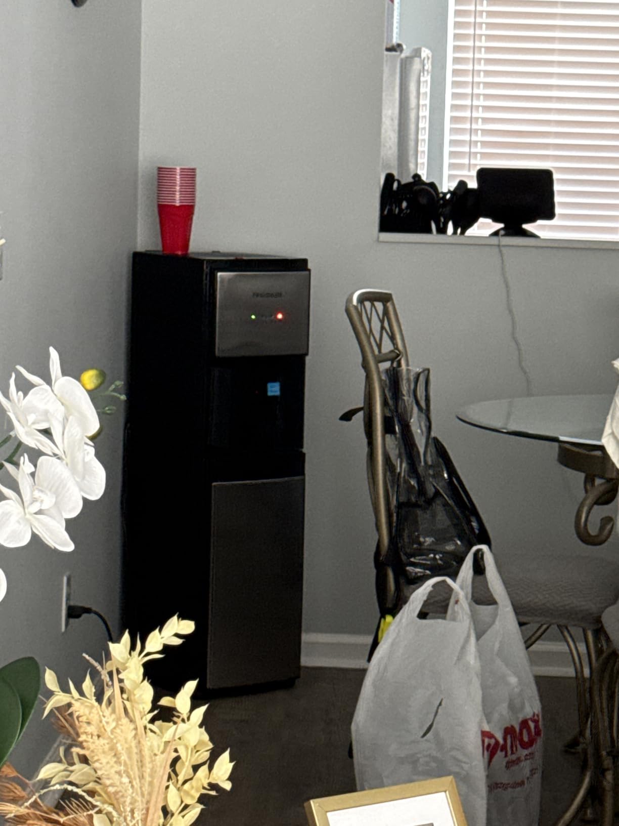 Frigidaire, 5 Gallon Bottom Loading Hot and Cold Water Dispenser, Stainless Steel customer photo 1
