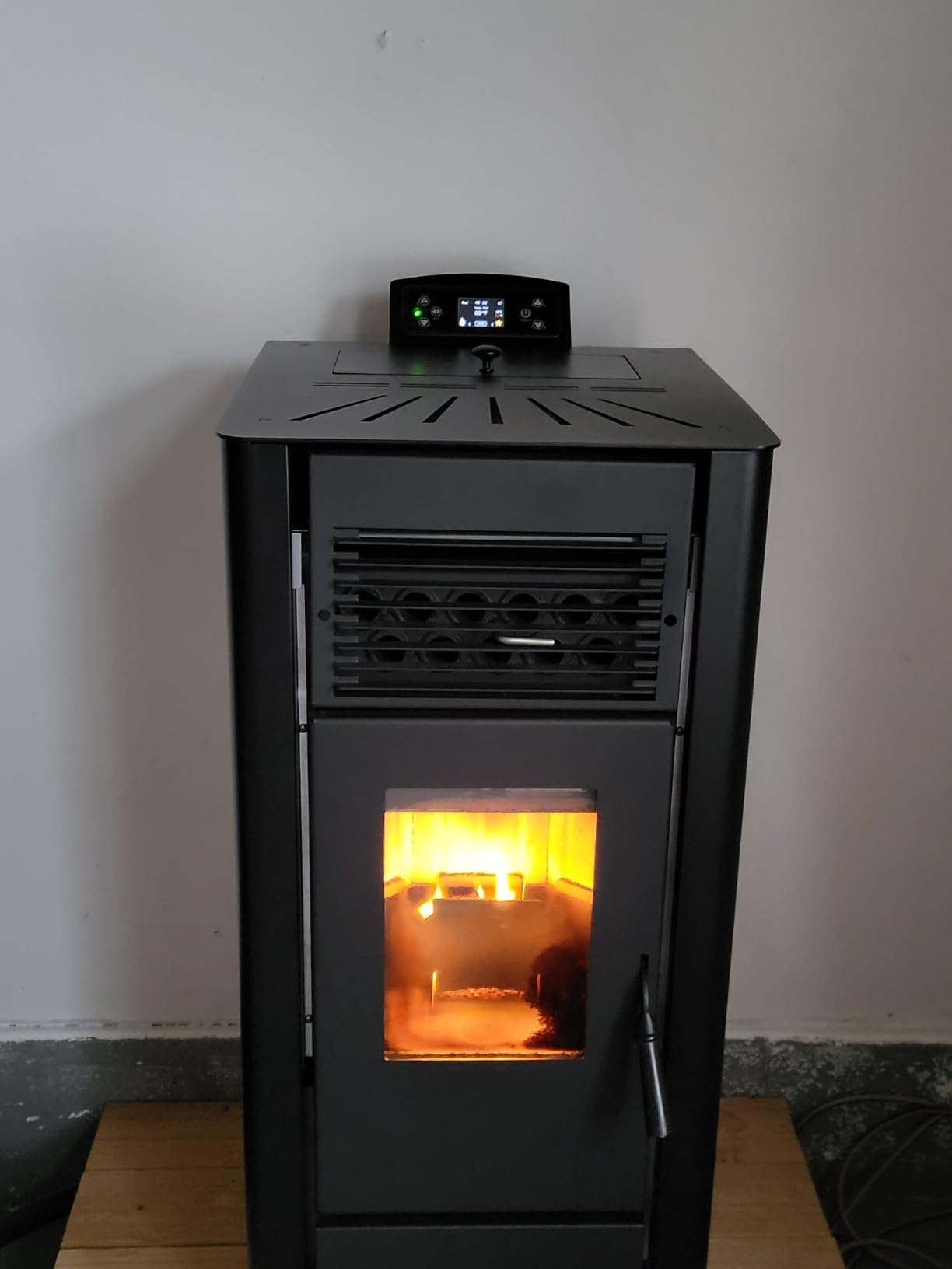 Freedom Stove PS21 Pellet Stove - Red | 24V Battery Backup Ready, Wi-Fi Enabled Controls, Stacked Tube Heat Exchanger, Smart Display & Remote, Custom Panels, DIY Friendly, 5-Year Warranty customer photo 2