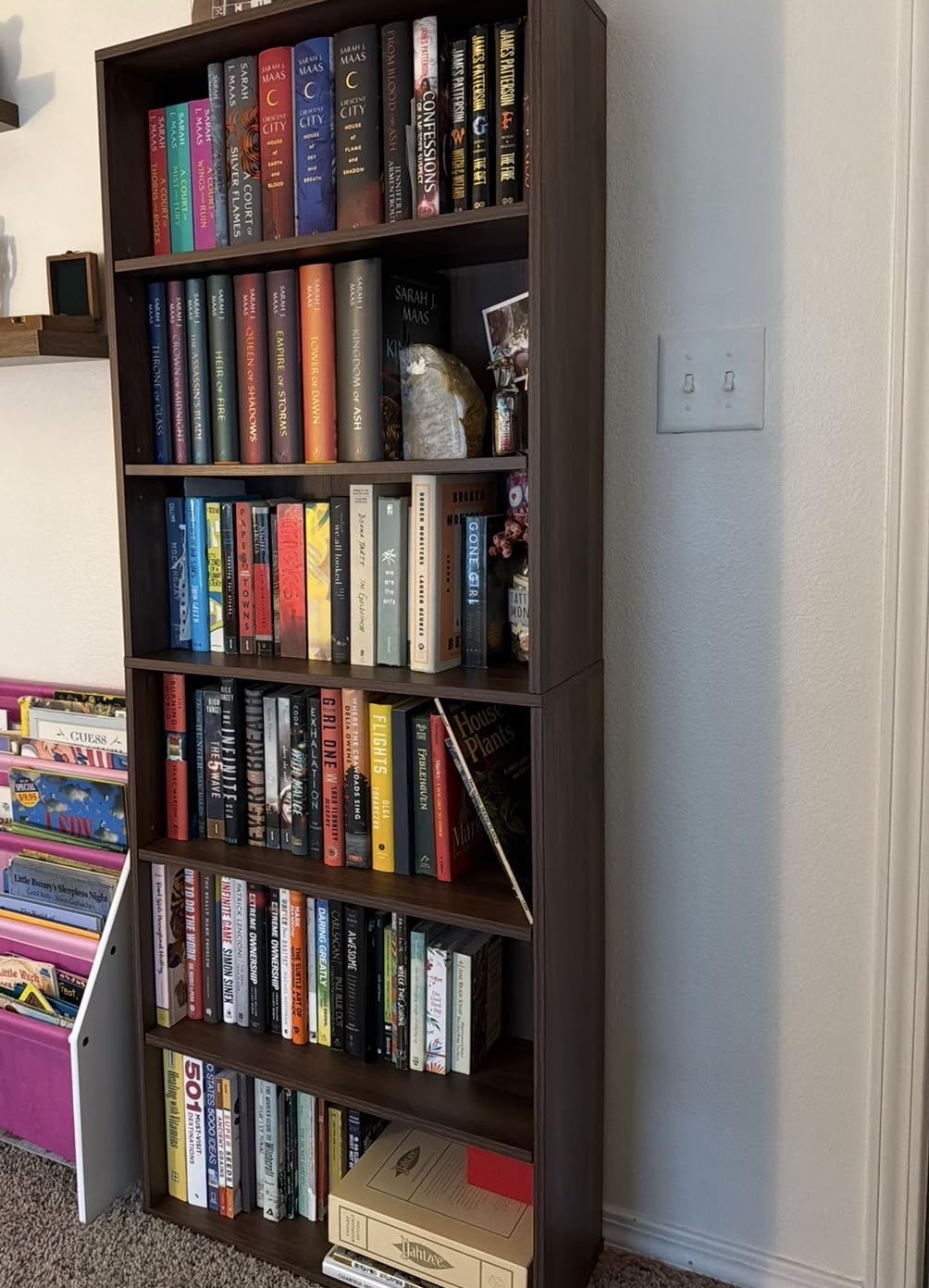 VASAGLE CUSTOS Collection - Bookshelf, 6-Tier Bookcase, Book Shelf, Open Storage Shelf, 9.4 x 23.6 x 63.3 Inches, for Living Room, Home Office, Dinning Room, Cloud White ULBC166T14 customer photo 2