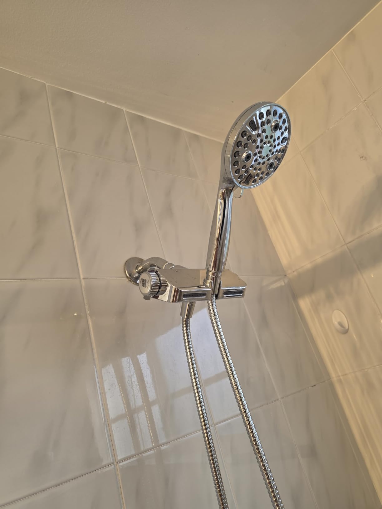 MakeFit Filtered Shower Head with Handheld Combo - Dual 2-in-1 Spa System with Massage Shower and 10 Modes Hand Held Shower High Pressure with Built in Power Wash Mode (Chrome) customer photo 1