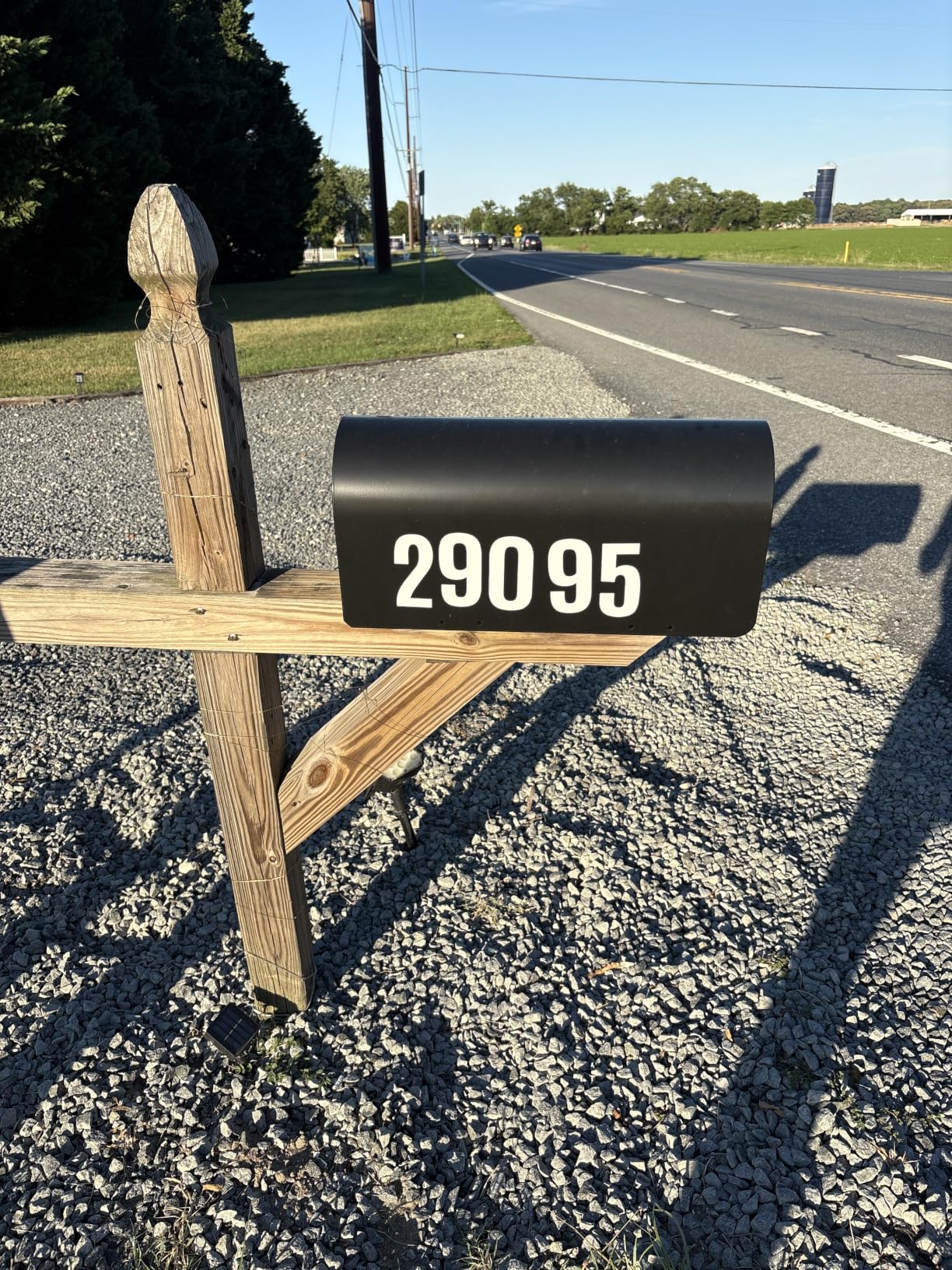 Architectural Mailboxes Ironside Large Capacity Galvanized Steel Post-Mount Mailbox, Black customer photo 1