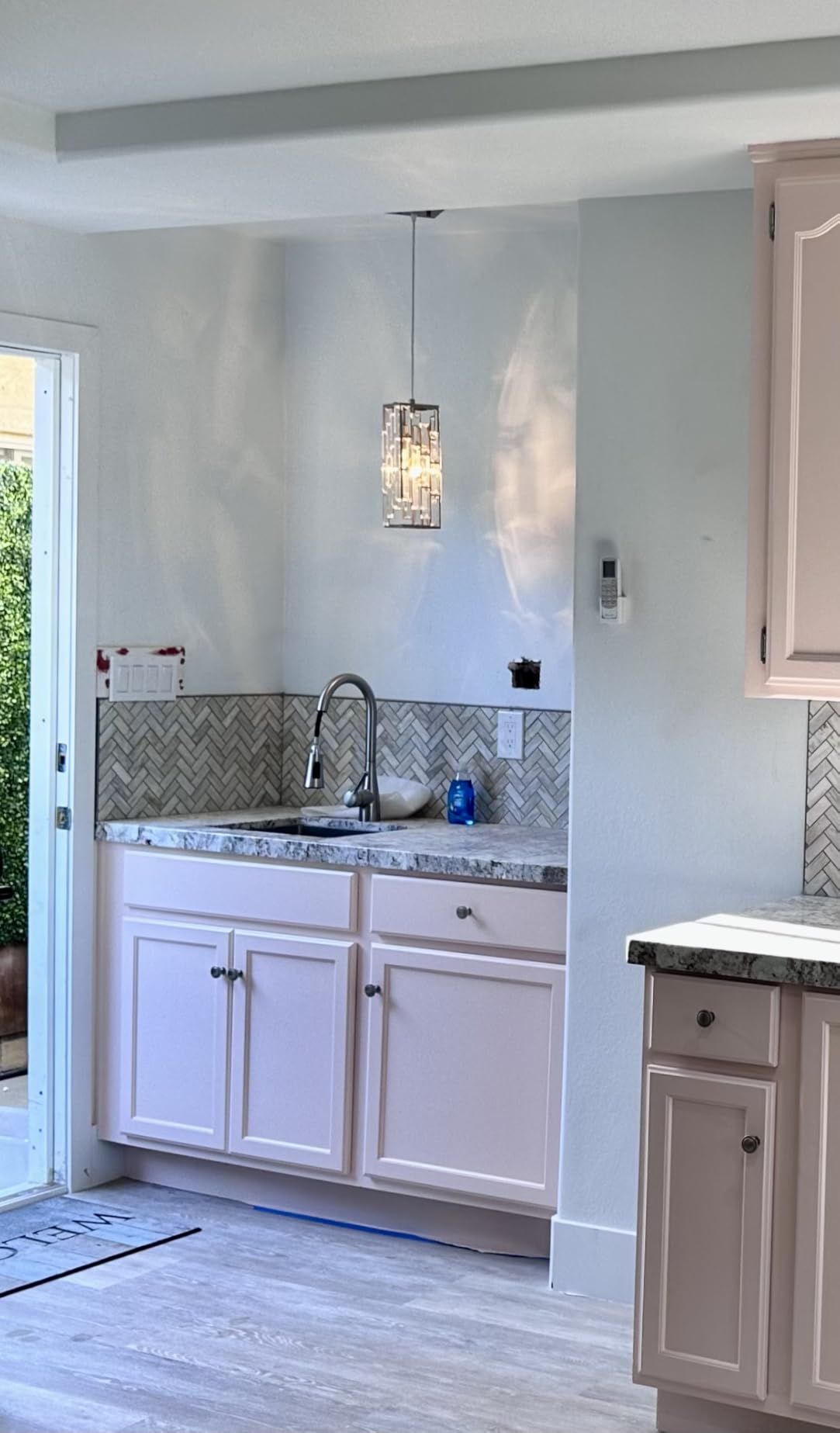Chrome Pendant Lighting Modern Pendant Light, Mini Crystal Chandeliers, Adjustable Pendant Light Fixture for Kitchen Island Dinning Room Bedroom (3 Pack) customer photo 2
