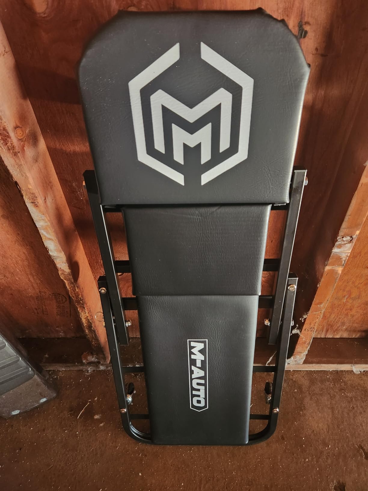 M-AUTO 40-Inch Folding Creeper Rolling Seat, All-in-One Adjustable Roller Garage Chair, Lay Down or Sit, 330LBS Capacity Under Car Roller Creeper with 6 Swivel Casters, Black customer photo 1