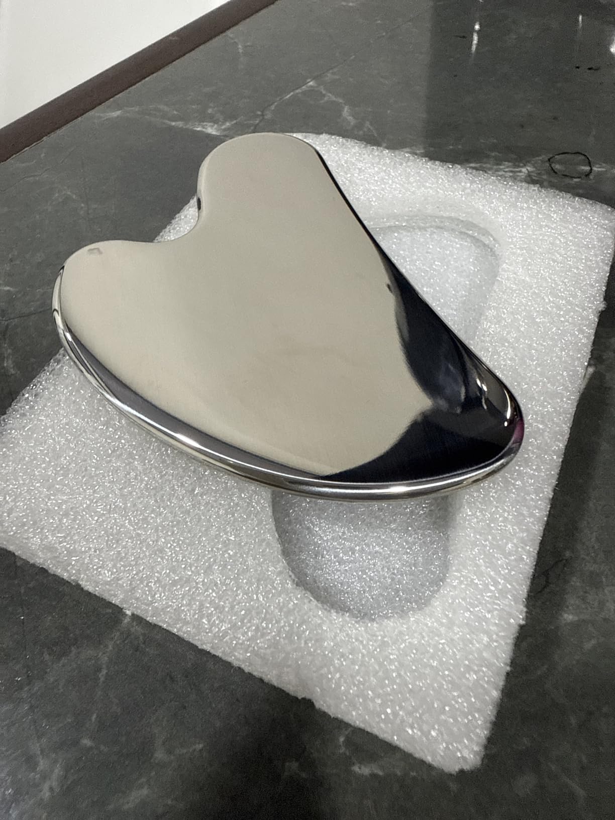 BAIMEI IcyMe Stainless Steel Gua Sha Facial Massager Tools |Relax Back Muscles | Face Sculpting | Daily Beauty Routine | Guasha Tool for Face|Skincare Gift for Women customer photo 1