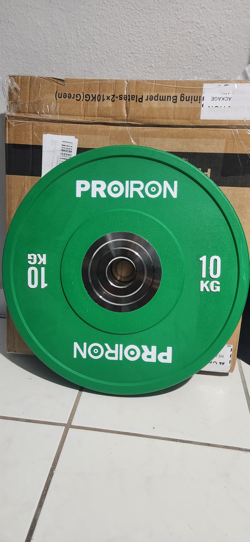 PROIRON Olympic Rubber Bumper Plates,Floor Protective Weight Plates,2