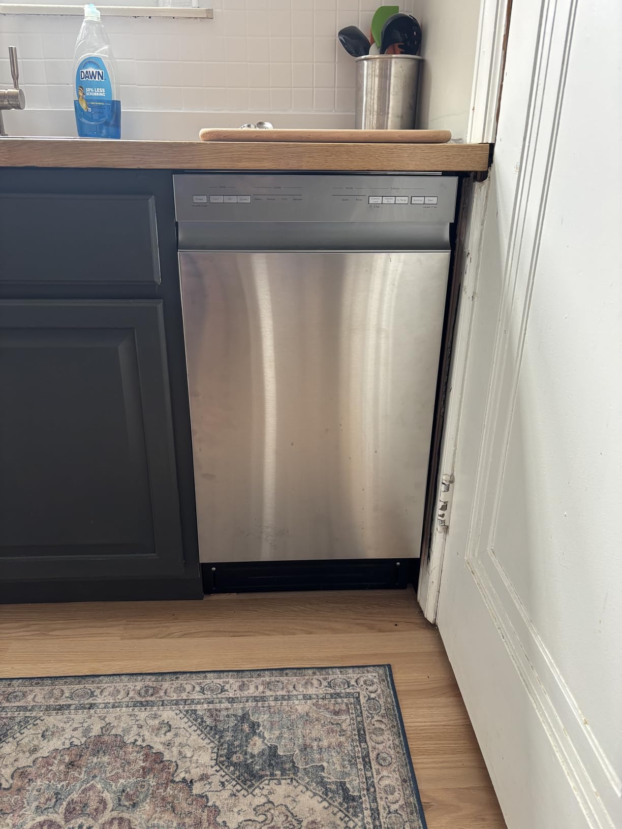Midea 18 Inch Built-in Dishwasher, 8 Place Settings, Stainless Steel Tub | 6 Washing Cycles, Energy Star Certified with Heated Dry & High-Temp Wash, Slim Quiet for Apartments and RVs, White customer photo 2