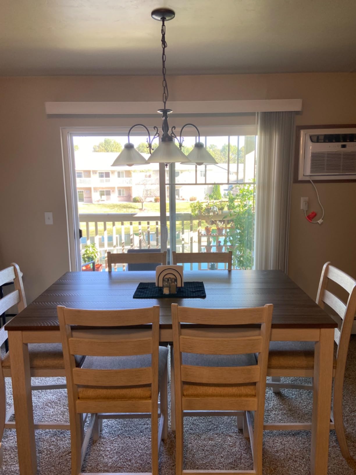 Signature Design by Ashley Caitbrook Casual Counter Height Dining Table and Upholstered Bar Stools with Nailhead Trim, Set of 7, Gray customer photo 2