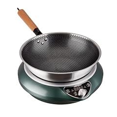1700W 120V Concave Induction Wok Cooktop, Electric Wok Burner | Non-pulse heating with 9.25-inch coil supports round-bottom woks and flat-bottom pans for stir fry, soup, noodles, hot pot. customer photo 1