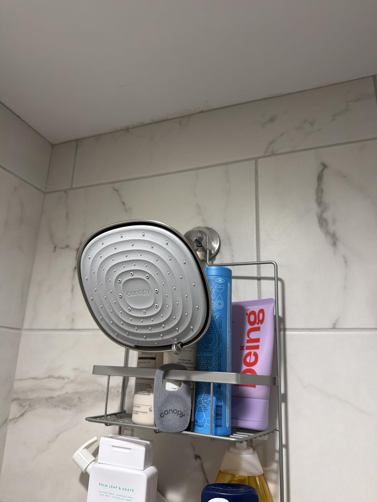 Canopy Filtered Shower Head - High Pressure Shower Head Filter for Hard Water - Supports Hair Growth & Minimizes Breakage - Chrome customer photo 2