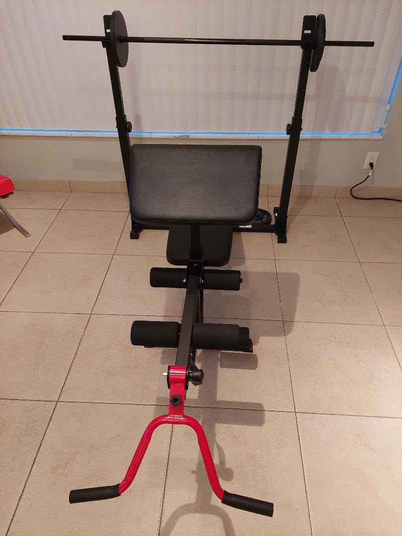 OPPSDECOR Adjustable Weight Bench with Leg Extension & Preacher Curl Bench | Bench with Leg Extension & Leg Curl, Incline/Decline/Flat, 900LBS Capacity Workout Bench for Home Gym Strength Training customer photo 2