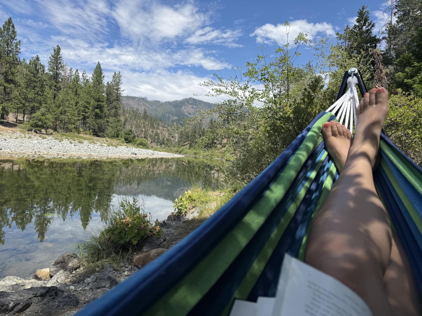 Portable Hammock with Stand for Outside or Inside, No Tree Required | 1 Minutes Tool-Free Setup | Adjustable Hammock for Indoor Outdoor Patio Yard | Carry Bag Included | 450 lbs Capacity customer photo 1