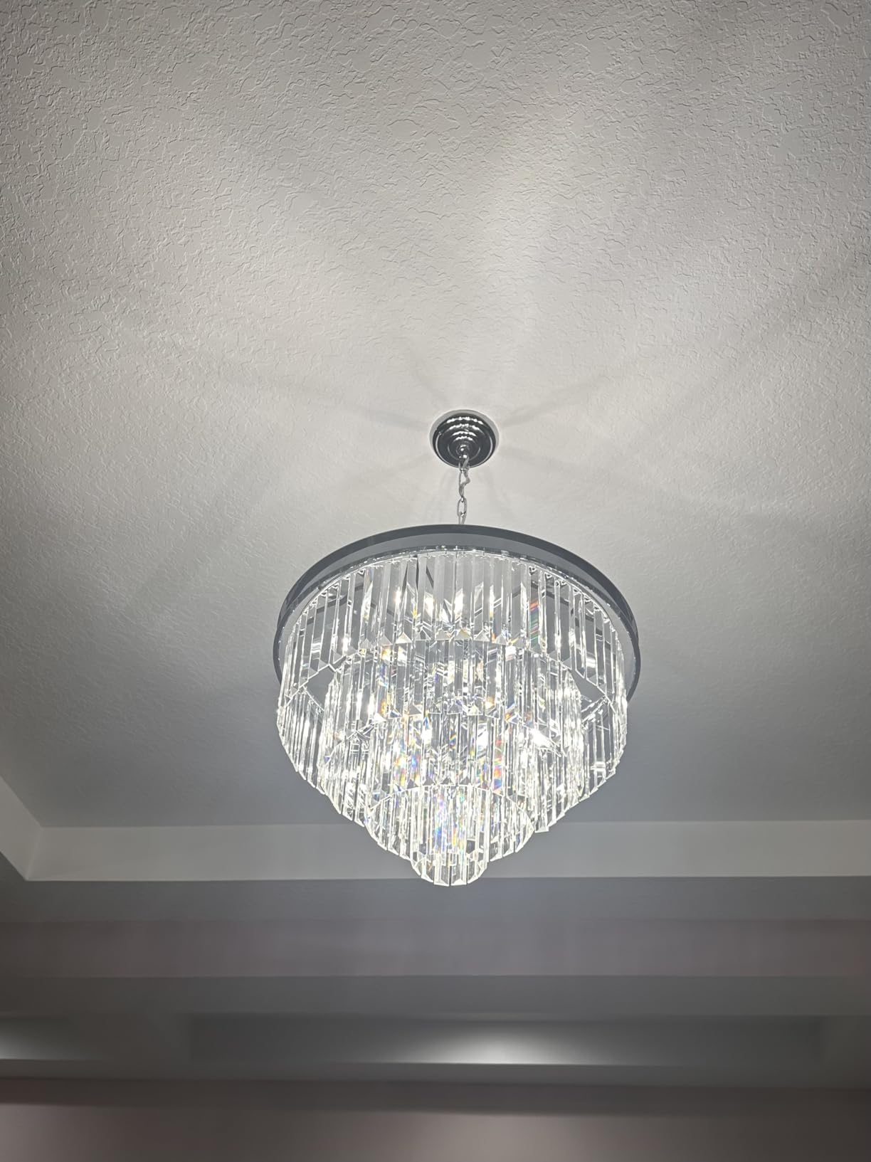 Modern Chrome Crystal Chandelier 24