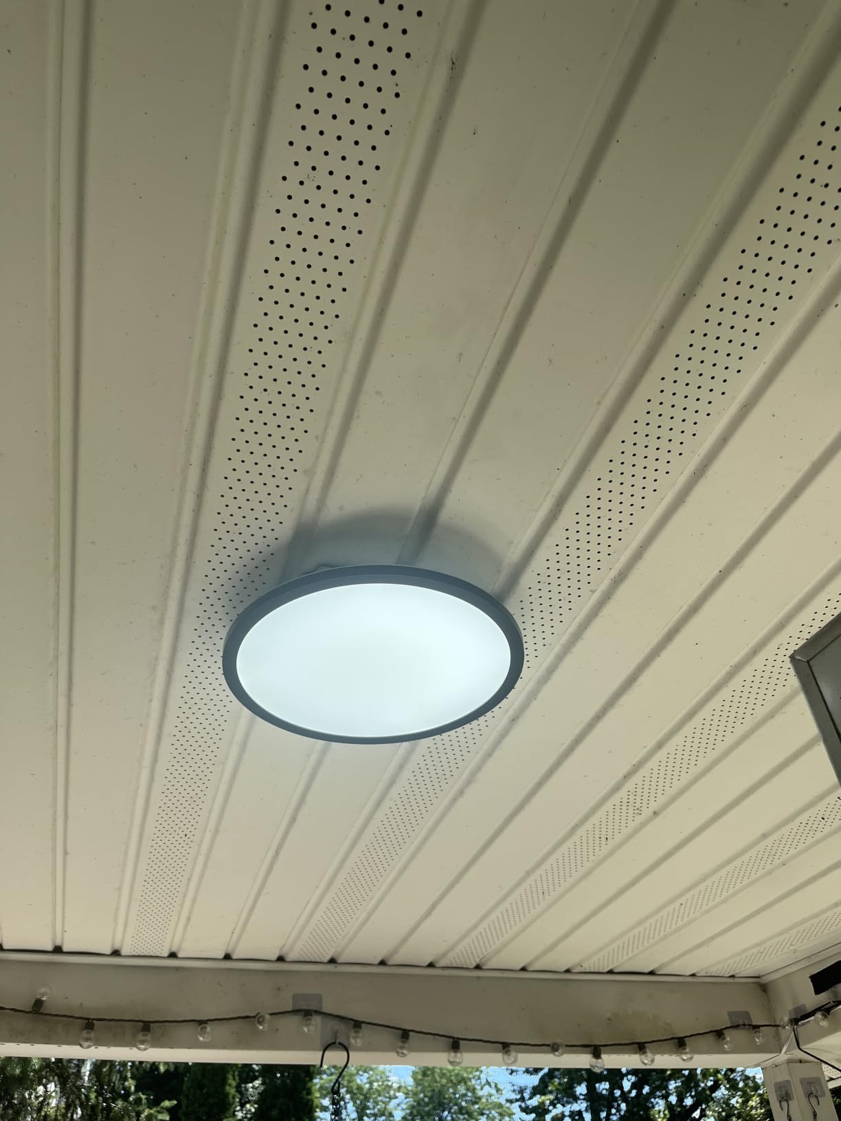 hepside 12Inch Flush Mount Light Fixture White, 28Watt, Dimmable & 3000K-4500K-6000K Flush Ceiling Light Fixture 3200LM Low Profile Ceiling Light for Kitchen Bedroom Hallway Porch customer photo 1