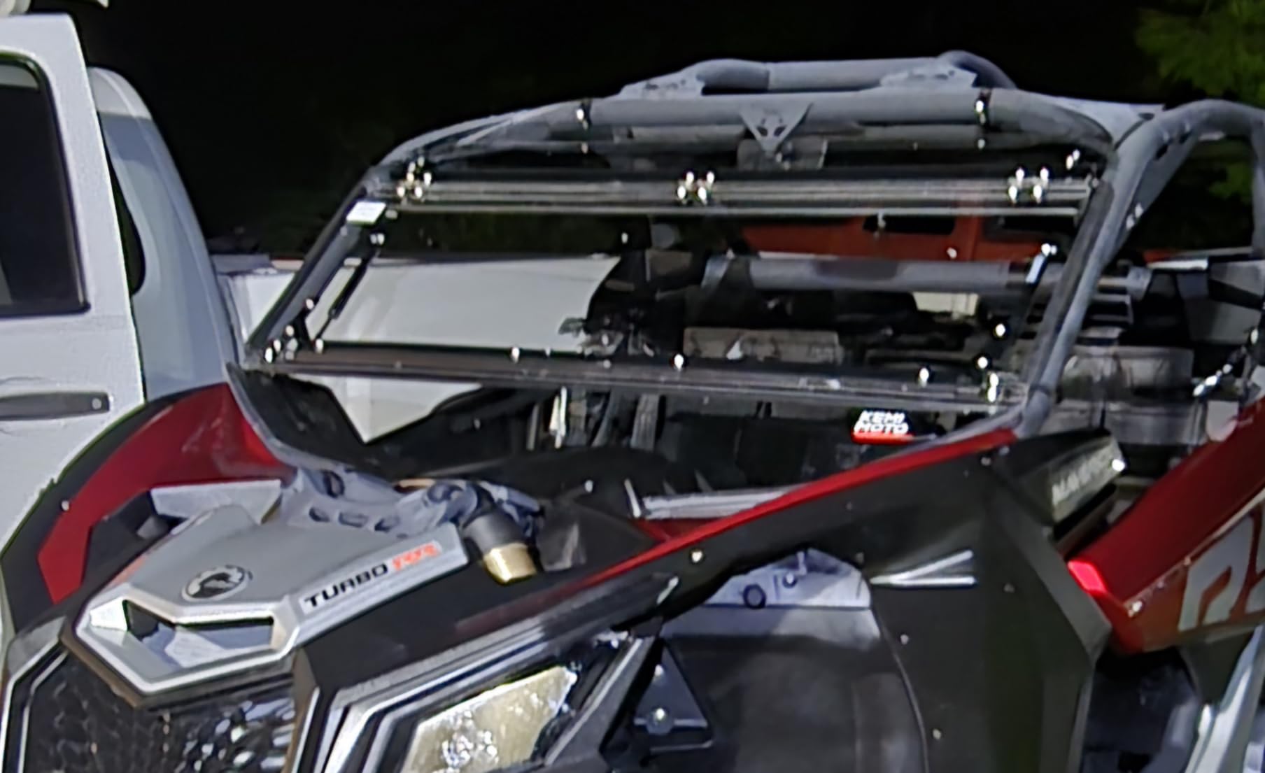 KEMIMOTO X3 Flip Windshield Compatible with Can-Am Maverick X3 & X3 Max | Scratch Resistant Hard Coated 1/4