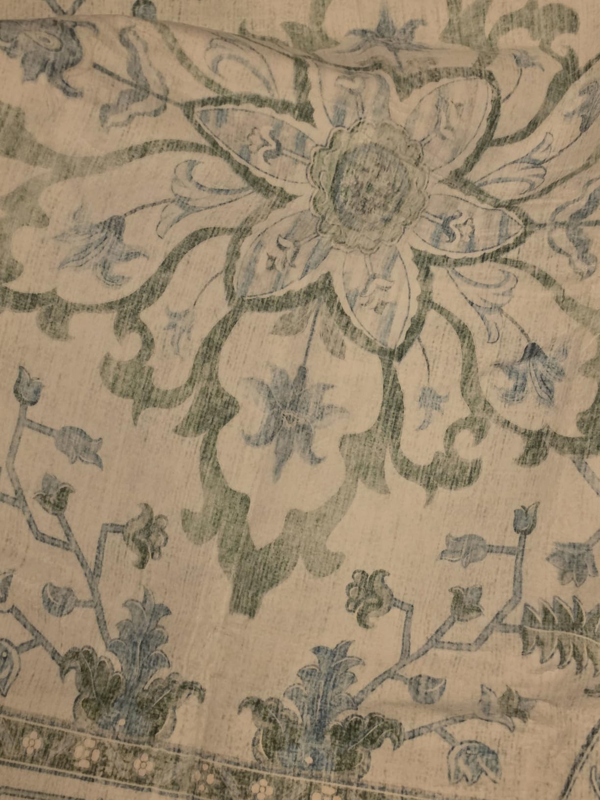 RELEANY Washable Area Rug, 8'x10', Brick/Brown/Green | Non-Slip, Water Repellent, Pet Friendly, Easy to Clean, Vintage Floral Boho Decor for Living Room Bedroom Dining Room customer photo 1