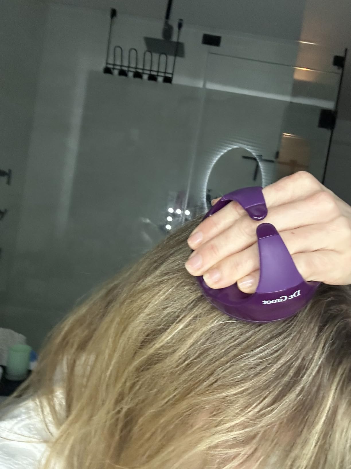 Dr. Groot Premium Scalp Cleansing Brush, Hair Scalp Massager, Scalp Scrubber with Soft Silicone Bristles, Hair Shampoo Brush for Scalp Exfoliation, Wet Dry Hair Brush for Scalp Care customer photo 1