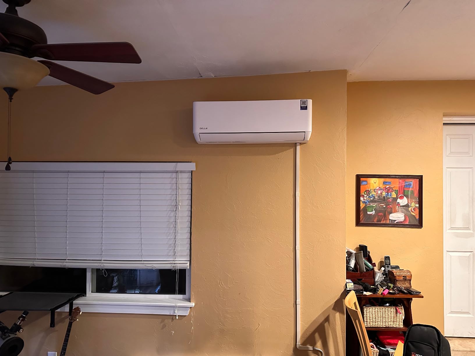 DELLA Hyper Heat Lower as -13℉ 12,000 BTU WiFi Mini Split, Work with Alexa, Energy Star 115V 23 SEER2, Cools Up to 550 Sq. Ft, Inverter AC with 1 Ton Pre-Charged Heat Pump & 16.4ft Installation Kits customer photo 2