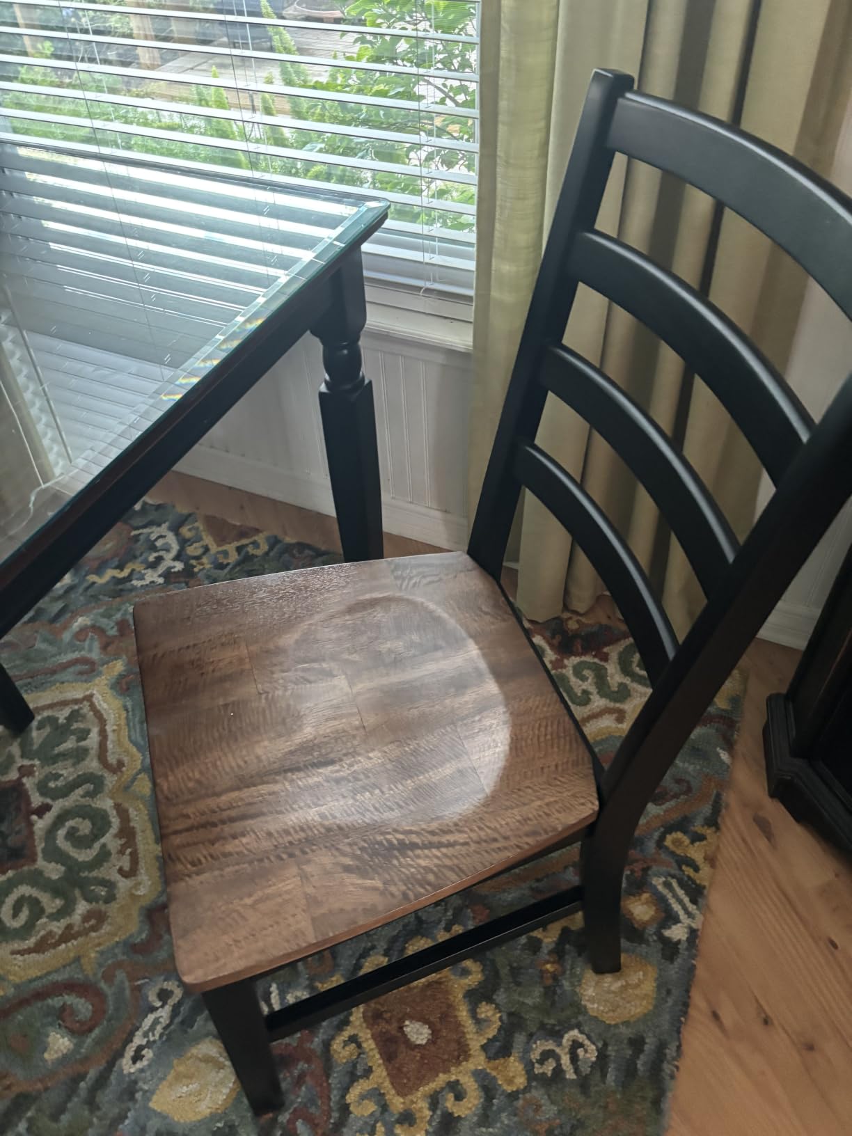 Signature Design by Ashley Wildenauer Dining Chairs Set of 2, Modern Ladderback Dining Chairs with Solid Wood Frame customer photo 1