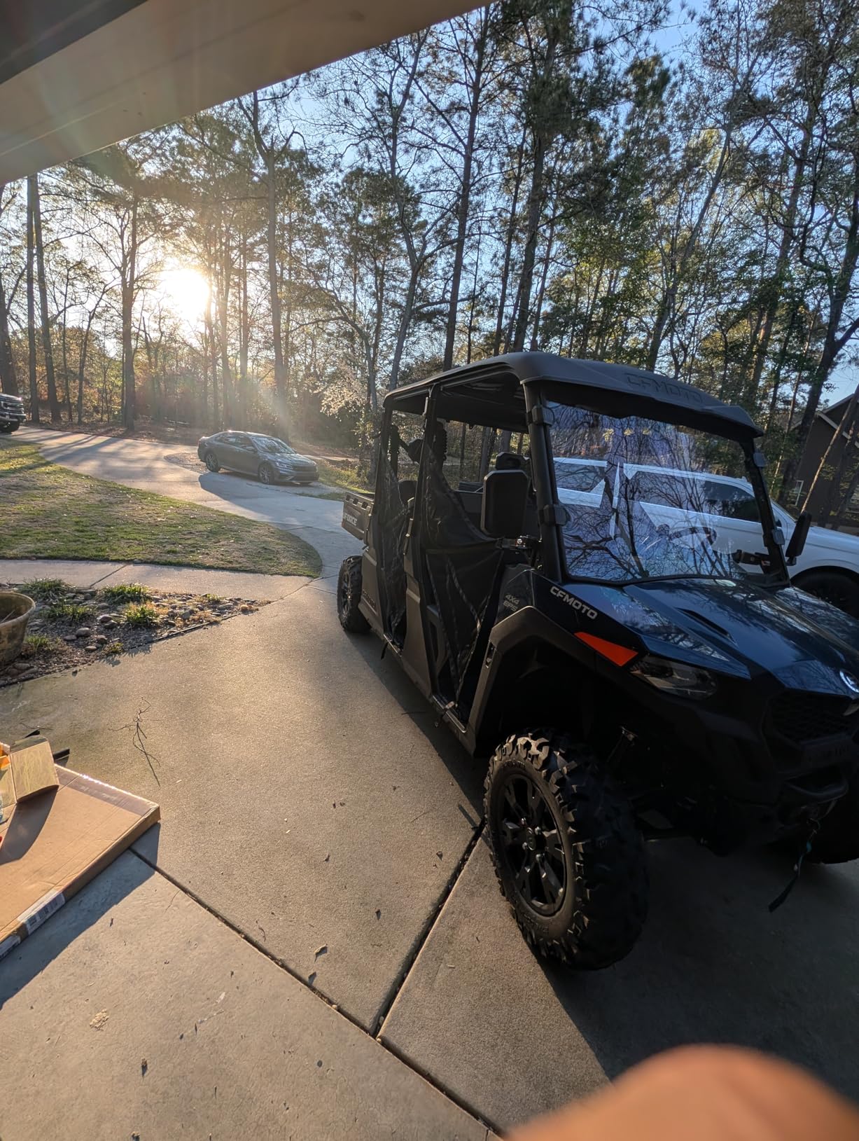 StarknightMT UForce 600 Front Windshield Scratch-Resistant Heavy Duty Clear | Compatible with CFMOTO UForce 600 2021-2026, 800XL 2025 2026; Hard PC, Full Window Used with Most Roof UTV Accessories customer photo 2