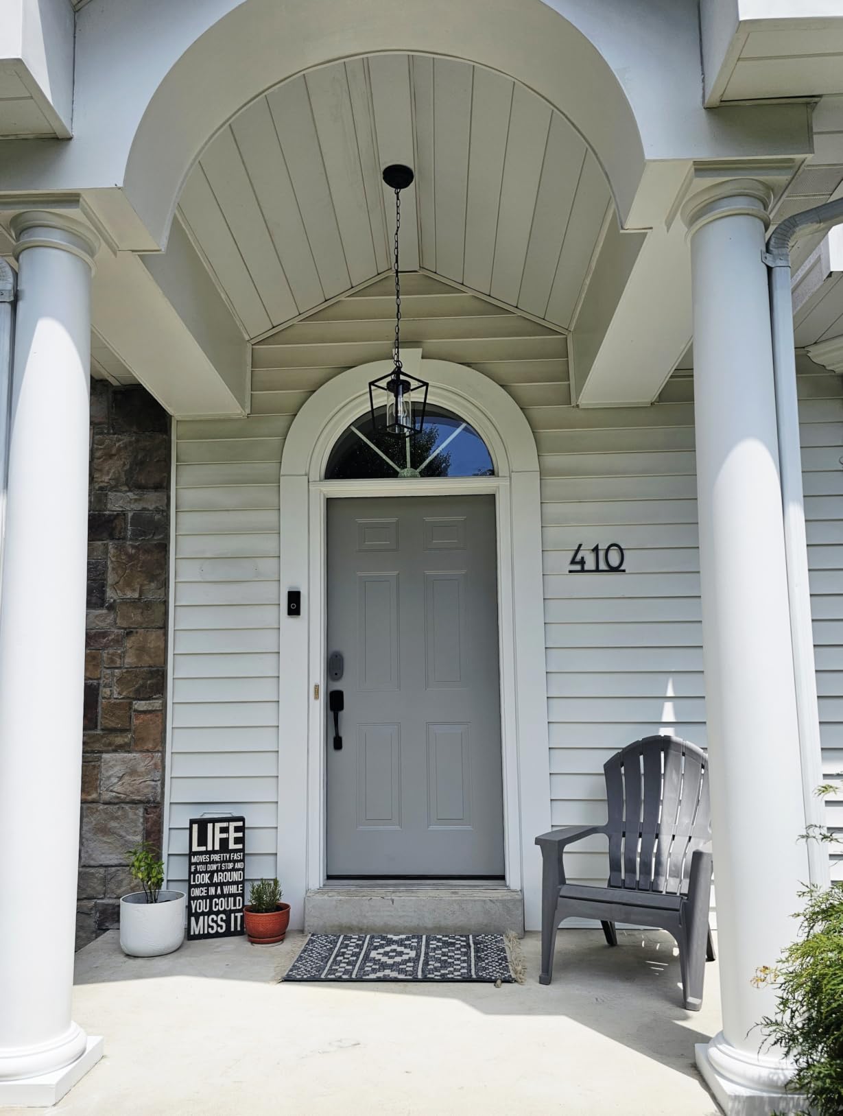 House Numbers for Outside Metal Address Numbers for House Personalized Sign, Custom House Number Plaques, Rust-Resistant Powder-Coated Galvanized Steel customer photo 1