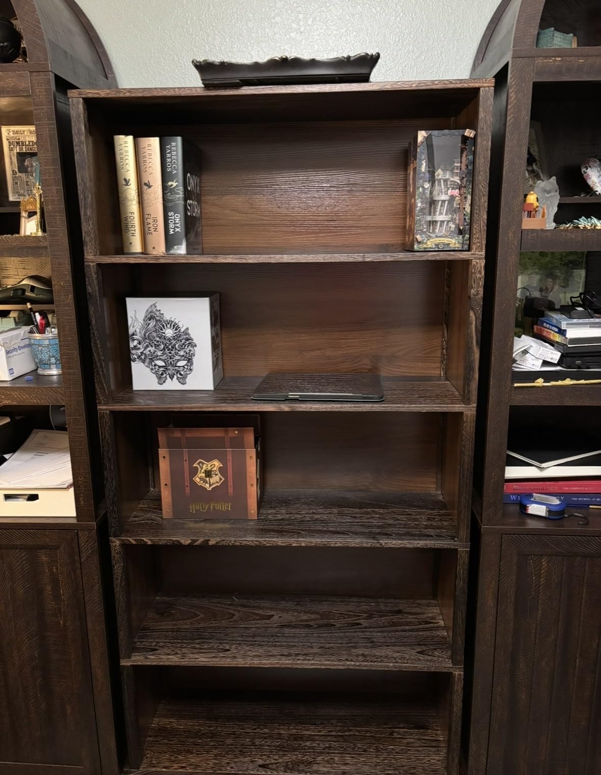 TVU 5 Tiers Wooden Bookshelf, 65.2